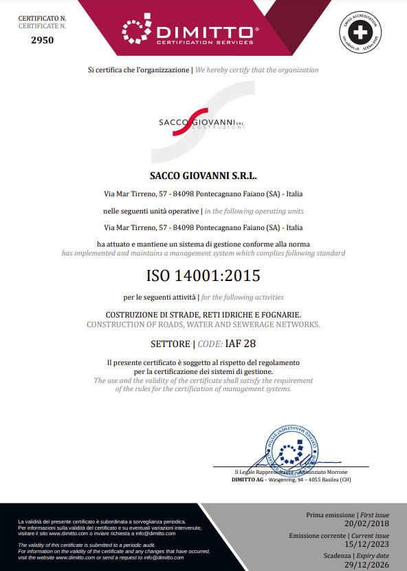 Cert. ISO 14001